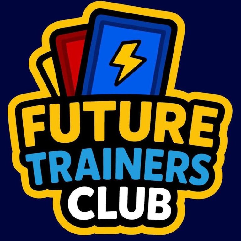 Logo featuring the text "Future Trainers Club" with colourful cards and a lightning bolt.